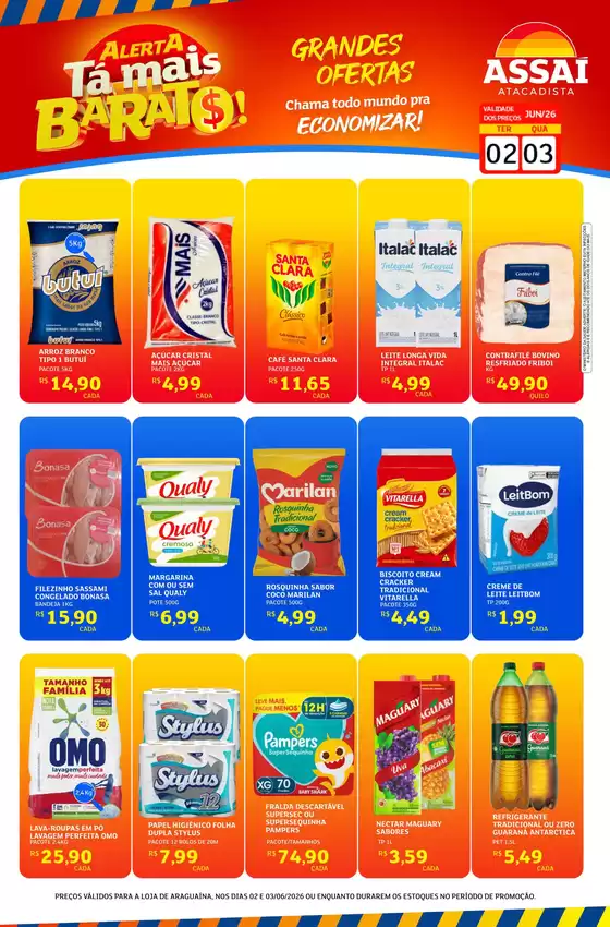 Catálogo Assaí Atacadista | Encarte Assaí Atacadista 47439-813 | 2026-06-02T00:00:00.000Z - 2026-06-03T00:00:00.000Z