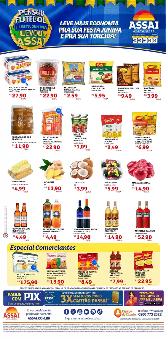 Catálogo Assaí Atacadista | Encarte Assaí Atacadista 47752-328 | 2026-06-02T00:00:00.000Z - 2026-06-06T00:00:00.000Z