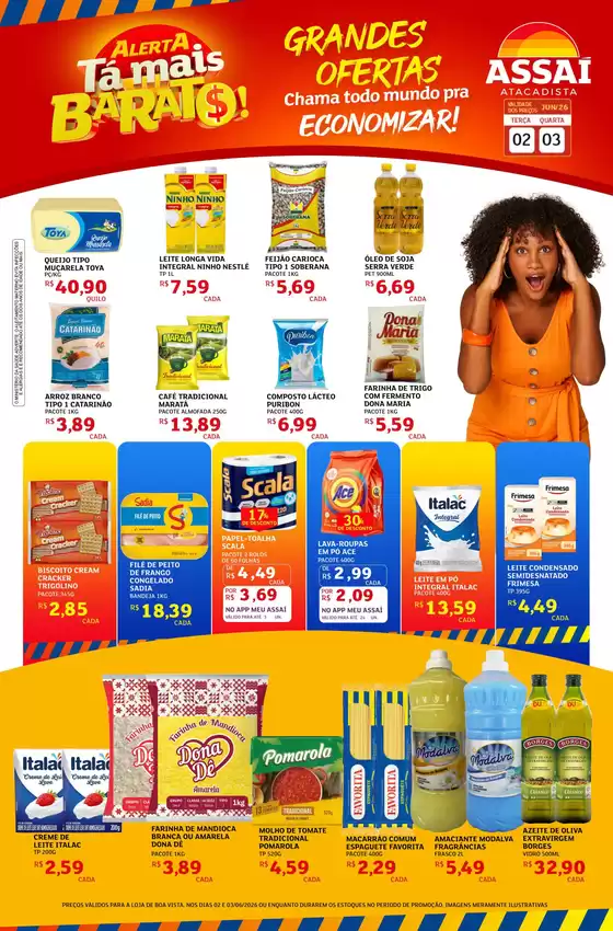 Catálogo Assaí Atacadista | Encarte Assaí Atacadista 47994-73 | 2026-06-02T00:00:00.000Z - 2026-06-03T00:00:00.000Z
