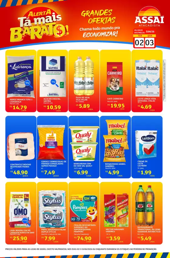 Catálogo Assaí Atacadista | Encarte Assaí Atacadista 47439-822 | 2026-06-02T00:00:00.000Z - 2026-06-03T00:00:00.000Z