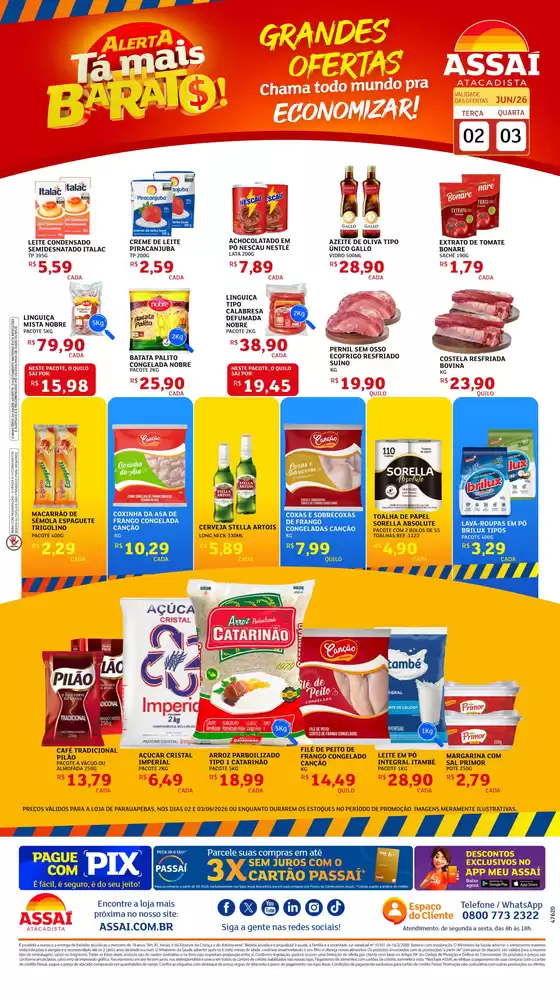 Catálogo Assaí Atacadista | Encarte Assaí Atacadista 47620-64 | 2026-06-02T00:00:00.000Z - 2026-06-03T00:00:00.000Z