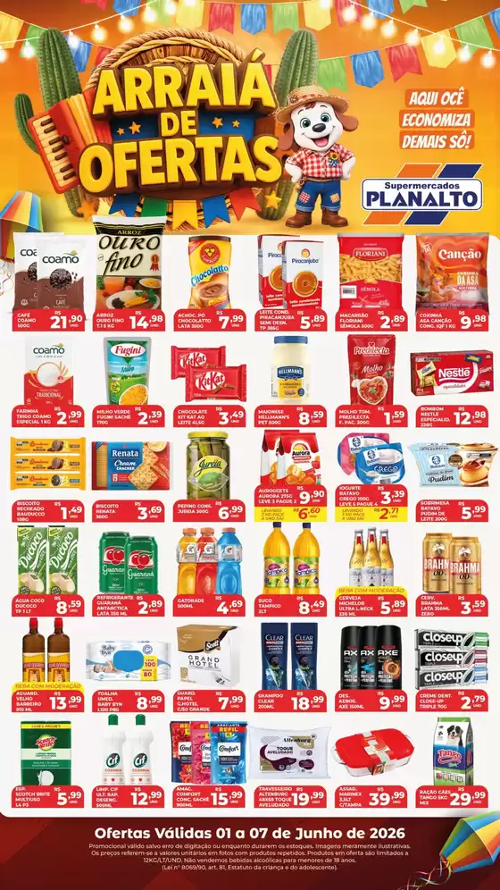 Catálogo Supermercados Planalto | Arraiá de Ofertas | 2026-06-02T00:00:00.000Z - 2026-06-07T00:00:00.000Z