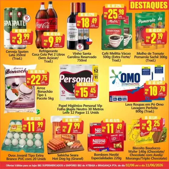 Catálogo Big Supermercados | Golaaaço de ofertas | 2026-06-03T00:00:00.000Z - 2026-06-11T00:00:00.000Z