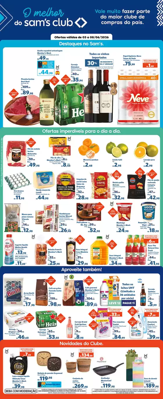 Catálogo Sam's Club | Melhores ofertas para todos os caçadores de pechinchas | 2026-06-03T00:00:00.000Z - 2026-06-08T00:00:00.000Z