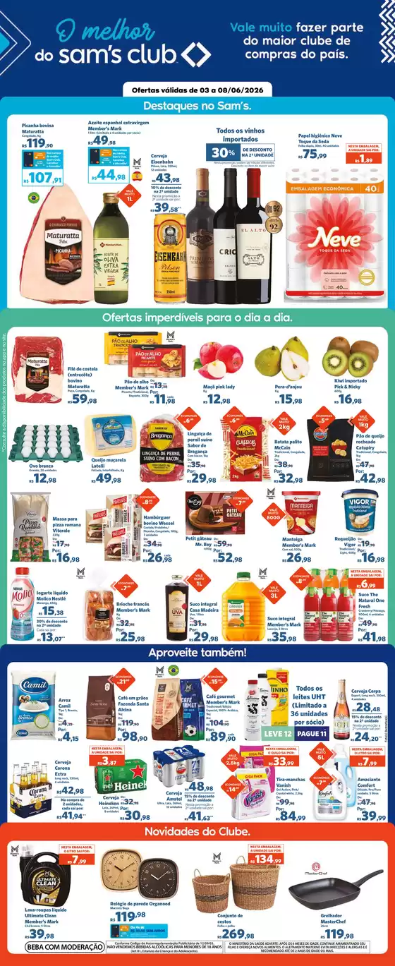 Catálogo Sam's Club | Ofertas e promoções atuais | 2026-06-03T00:00:00.000Z - 2026-06-08T00:00:00.000Z