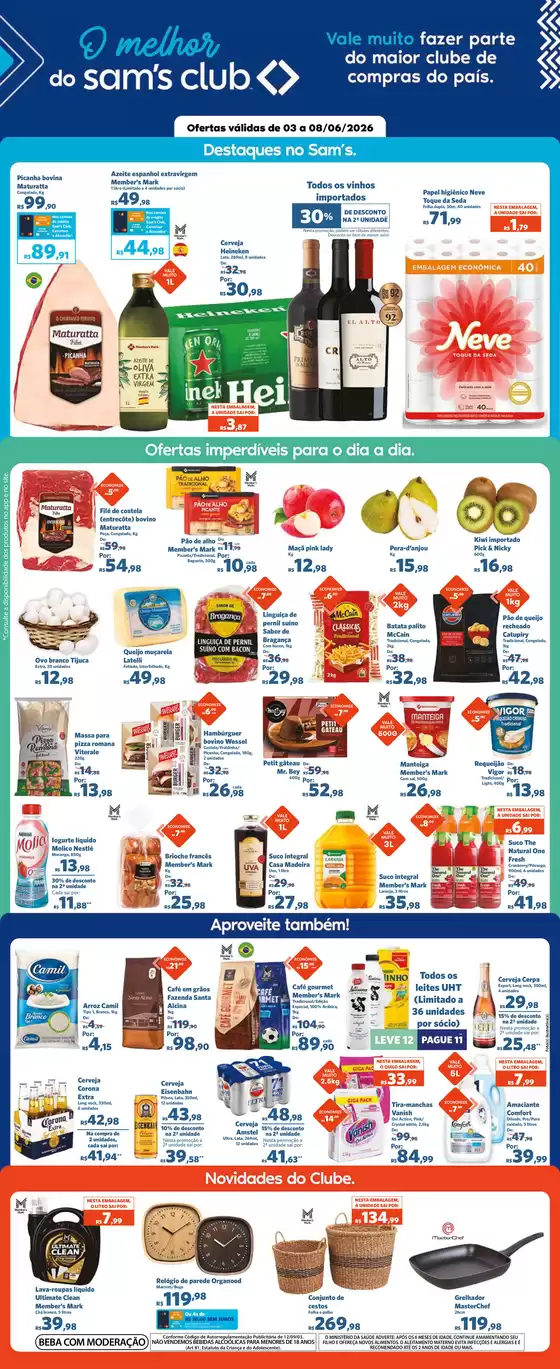 Catálogo Sam's Club | Ofertas para caçadores de pechinchas | 2026-06-03T00:00:00.000Z - 2026-06-08T00:00:00.000Z