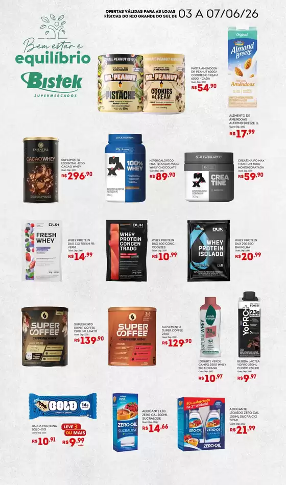 Catálogo Bistek Supermercados | Melhores ofertas e descontos | 2026-06-03T00:00:00.000Z - 2026-06-07T00:00:00.000Z
