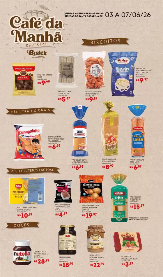 Catálogo Bistek Supermercados | Descubra ofertas atraentes | 2026-06-03T00:00:00.000Z - 2026-06-07T00:00:00.000Z