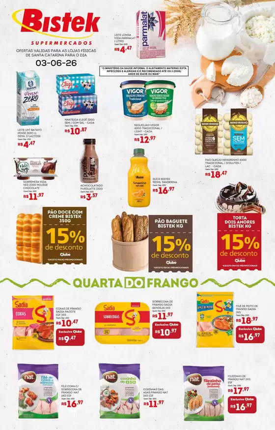 Catálogo Bistek Supermercados | Nossas melhores ofertas para você | 2026-06-03T00:00:00.000Z - 2026-06-03T00:00:00.000Z