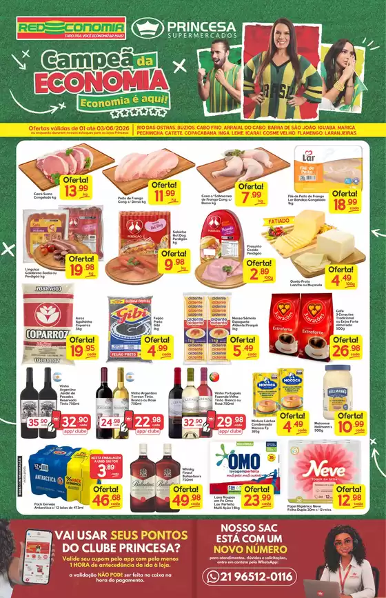 Catálogo Princesa Supermercados | Campeã da Economia - 01 a 03/06 | 2026-06-02T00:00:00.000Z - 2026-06-04T00:00:00.000Z