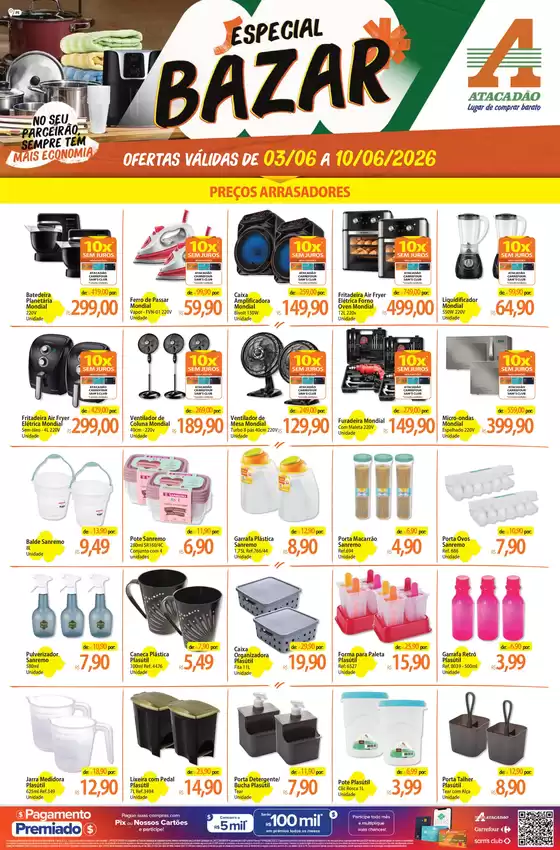 Catálogo Atacadão em Brejão | Atacadão - Bazar | 2026-06-03T00:00:00.000Z - 2026-06-10T00:00:00.000Z