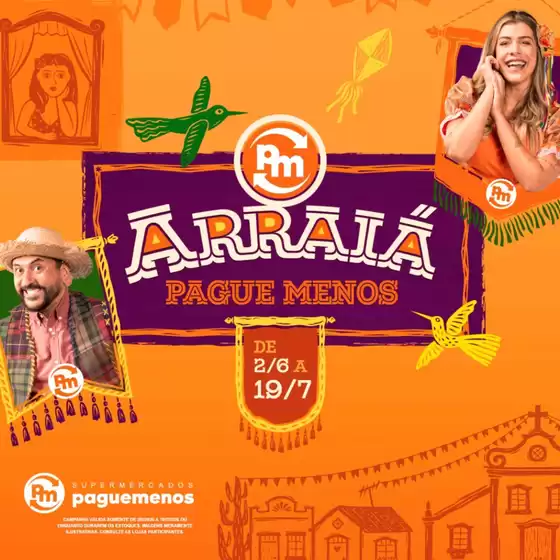 Catálogo Supermercados Pague Menos | Encarte Supermercados Pague Menos | 2026-06-02T00:00:00.000Z - 2026-07-19T00:00:00.000Z