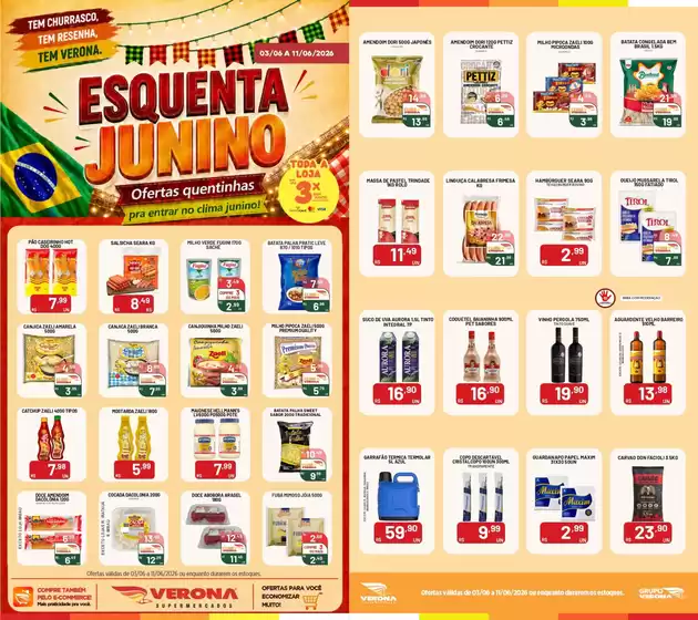 Catálogo Verona Supermercados | Encarte Verona Supermercados | 2026-06-03T00:00:00.000Z - 2026-06-11T00:00:00.000Z