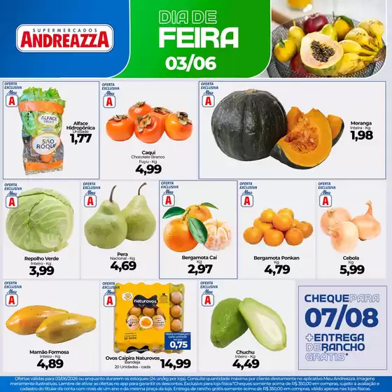 Catálogo Supermercados Andreazza | Encarte Supermercados Andreazza | 2026-06-03T00:00:00.000Z - 2026-06-03T00:00:00.000Z