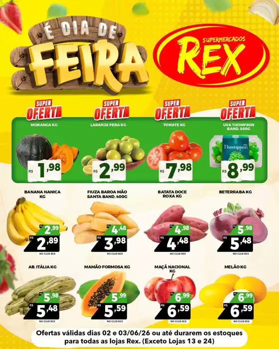 Catálogo Supermercados Rex | Economize agora com nossas ofertas | 2026-06-02T00:00:00.000Z - 2026-06-03T00:00:00.000Z