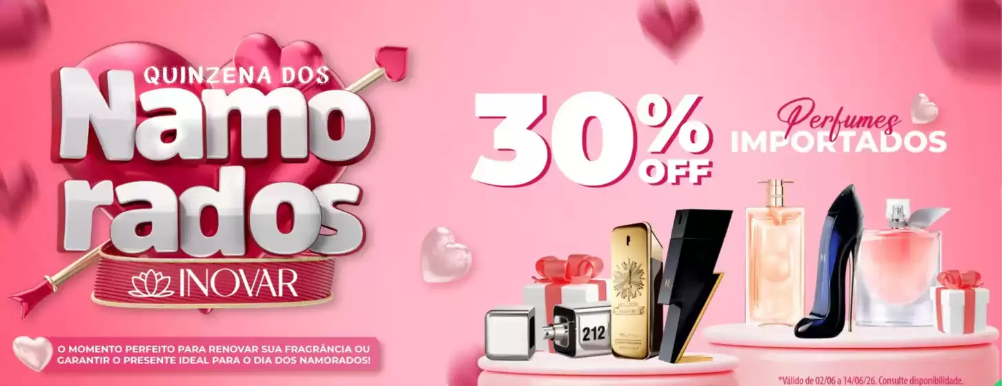 Catálogo Inovar Cosmeticos | Quinzena dos namorados ! | 2026-06-03T00:00:00.000Z - 2026-06-14T00:00:00.000Z