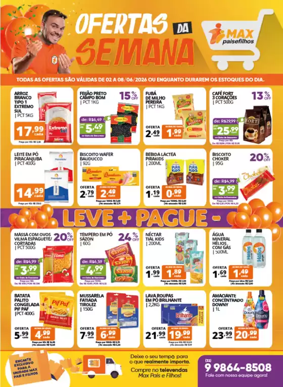 Catálogo Pais e Filhos Supermercados | Melhores ofertas para todos os clientes | 2026-06-02T00:00:00.000Z - 2026-06-08T00:00:00.000Z