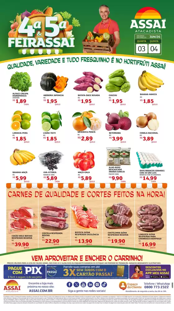 Catálogo Assaí Atacadista | Encarte Assaí Atacadista 48000-19 | 2026-06-03T00:00:00.000Z - 2026-06-04T00:00:00.000Z