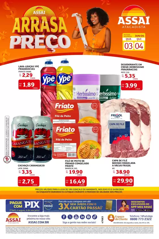 Catálogo Assaí Atacadista | Encarte Assaí Atacadista 47683-161 | 2026-06-03T00:00:00.000Z - 2026-06-04T00:00:00.000Z