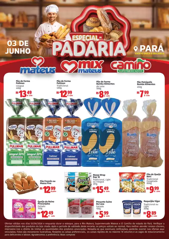 Catálogo Supermercados Mateus | Especial de Padaria | 2026-06-03T00:00:00.000Z - 2026-06-03T00:00:00.000Z