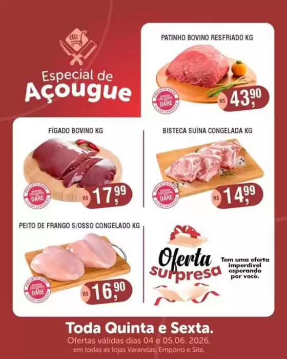 Catálogo Supermercados Varandas | Especial De Açougue | 2026-06-04T00:00:00.000Z - 2026-06-05T00:00:00.000Z