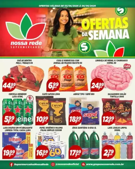 Catálogo Nossa Rede Supermercados em Miguelópolis | Ofertas Da Semana  | 2026-06-04T00:00:00.000Z - 2026-06-06T00:00:00.000Z