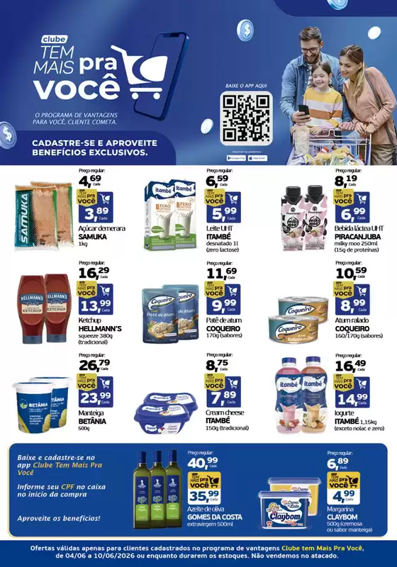 Catálogo Cometa Supermercados | Clube Tem Mais Pra Você | 2026-06-04T00:00:00.000Z - 2026-06-10T00:00:00.000Z
