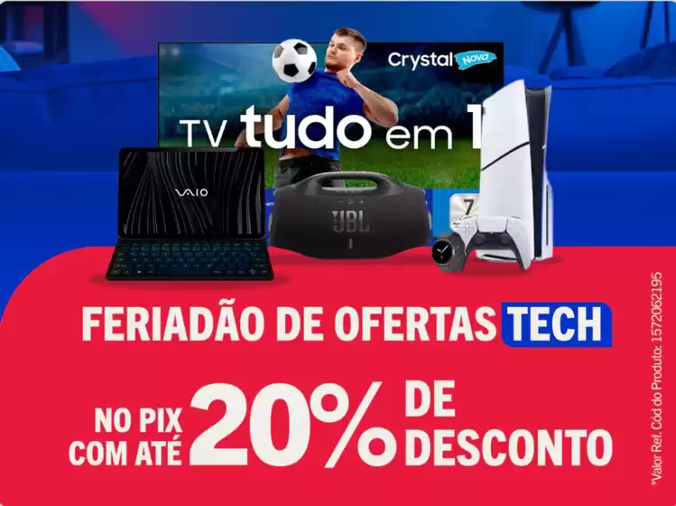 Catálogo Casas Bahia em Jardim do Seridó | Feriadao de ofertas tech ! | 2026-06-04T00:00:00.000Z - 2026-06-19T00:00:00.000Z