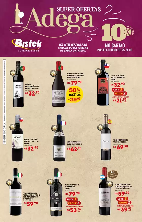 Catálogo Bistek Supermercados em Nova Santa Rita | Encarte Bistek Supermercados | 2026-06-03T00:00:00.000Z - 2026-06-07T00:00:00.000Z