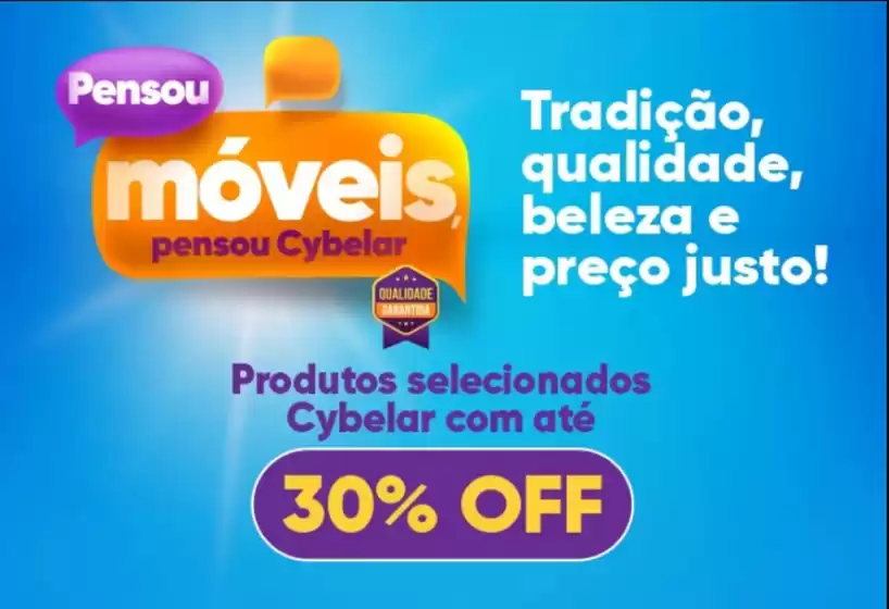 Catálogo Cybelar | Produtos selecionados Cybelar com ate 30% off ! | 2026-06-04T00:00:00.000Z - 2026-06-25T00:00:00.000Z