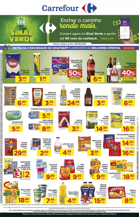Catálogo Carrefour | Ótima oferta para caçadores de pechinchas | 2026-06-04T00:00:00.000Z - 2026-06-08T00:00:00.000Z