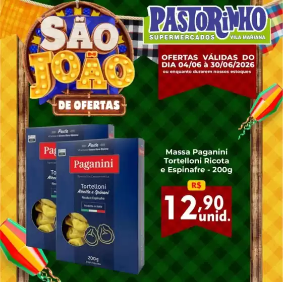 Catálogo Supermercado Pastorinho | Ofertas exclusivas para nossos clientes | 2026-06-04T00:00:00.000Z - 2026-06-30T00:00:00.000Z