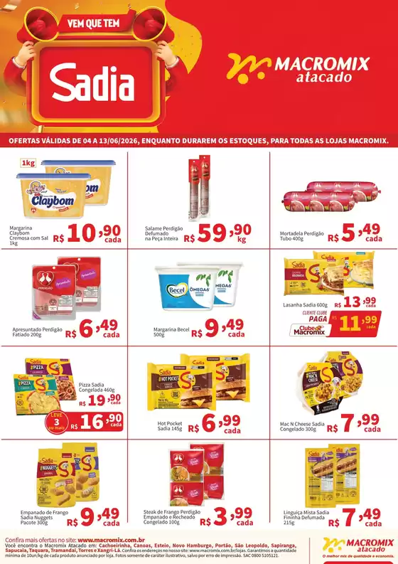 Catálogo Macromix Atacado | Ótima oferta para todos os clientes | 2026-06-04T00:00:00.000Z - 2026-06-13T00:00:00.000Z