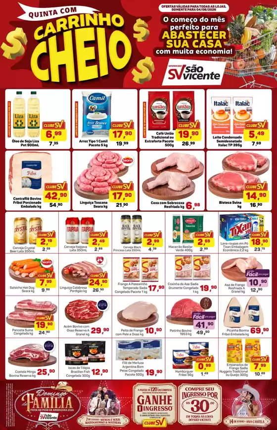 Catálogo Supermercados São Vicente | Ampla seleção de ofertas | 2026-06-04T00:00:00.000Z - 2026-06-04T00:00:00.000Z