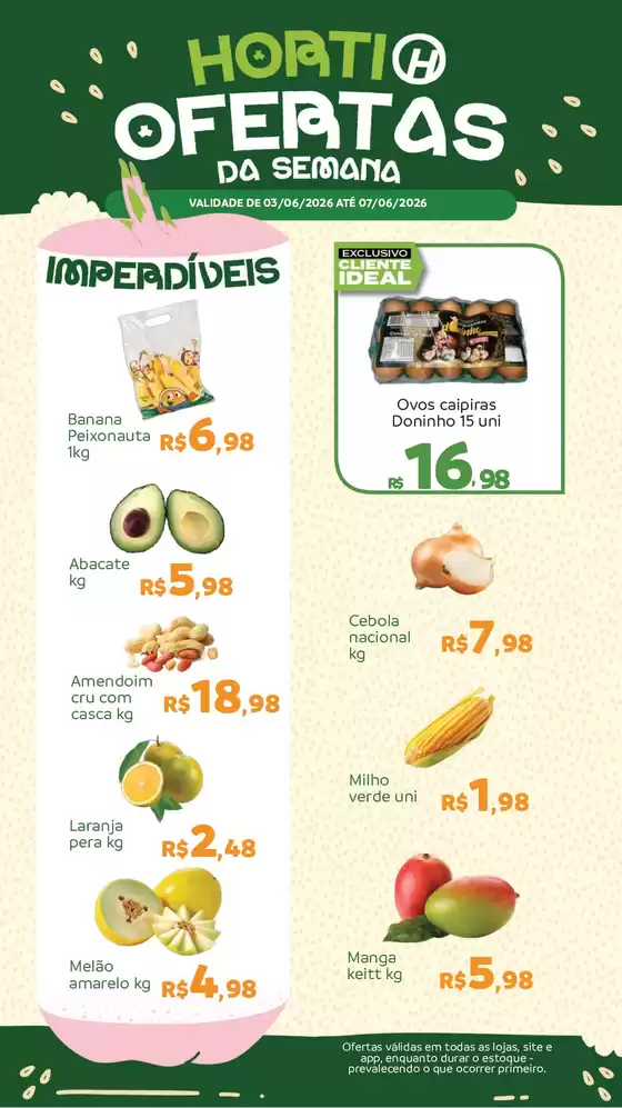 Catálogo Hiperideal Supermercados | Melhores ofertas para todos os clientes | 2026-06-04T00:00:00.000Z - 2026-06-07T00:00:00.000Z