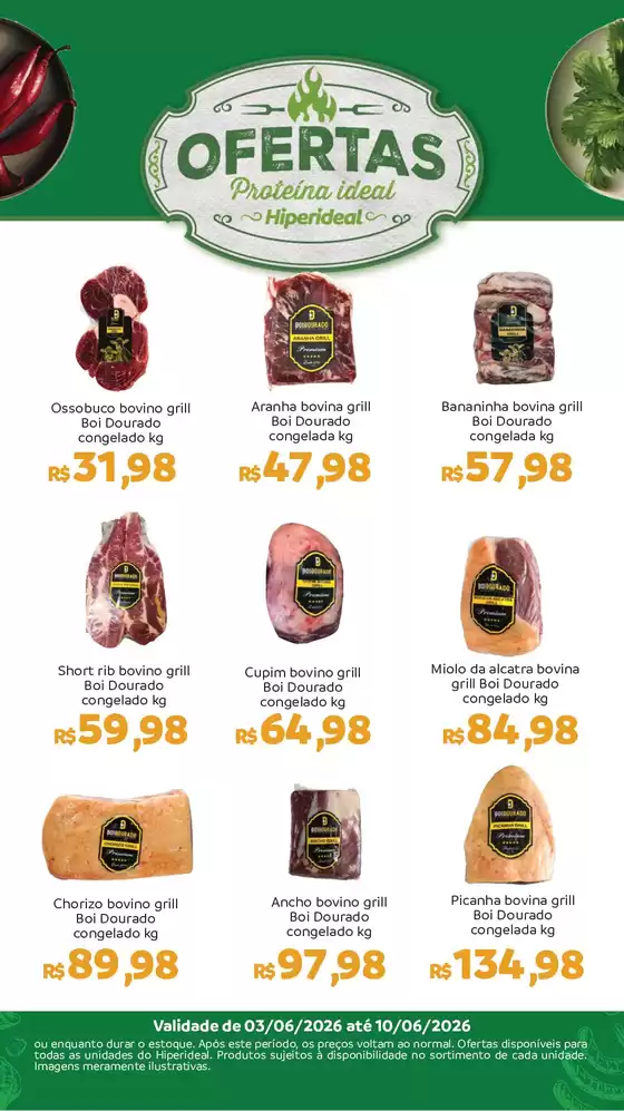 Catálogo Hiperideal Supermercados | Ofertas exclusivas para nossos clientes | 2026-06-04T00:00:00.000Z - 2026-06-07T00:00:00.000Z