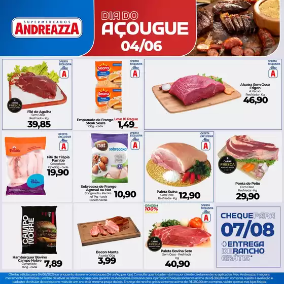 Catálogo Supermercados Andreazza | Encarte Supermercados Andreazza | 2026-06-04T00:00:00.000Z - 2026-06-08T00:00:00.000Z