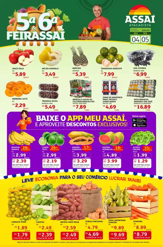 Catálogo Assaí Atacadista | Encarte Assaí Atacadista 47851-89 | 2026-06-04T00:00:00.000Z - 2026-06-05T00:00:00.000Z