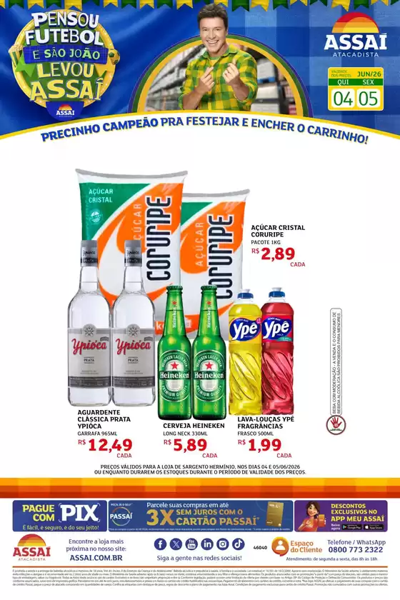 Catálogo Assaí Atacadista em Dilermando de Aguiar | Encarte Assaí Atacadista 47860-879 | 2026-06-04T00:00:00.000Z - 2026-06-05T00:00:00.000Z