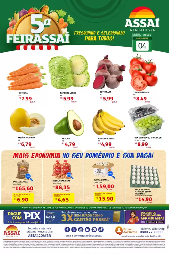 Catálogo Assaí Atacadista | Encarte Assaí Atacadista 47802-39 | 2026-06-04T00:00:00.000Z - 2026-06-04T00:00:00.000Z