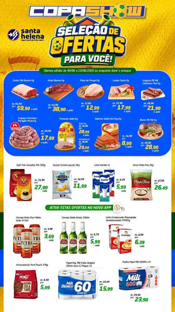 Catálogo Supermercados Santa Helena | Seleção Ofertas | 2026-06-04T00:00:00.000Z - 2026-06-10T00:00:00.000Z