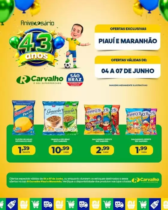 Catálogo R Carvalho Supermercado | Ofertas | 2026-06-05T00:00:00.000Z - 2026-06-07T00:00:00.000Z