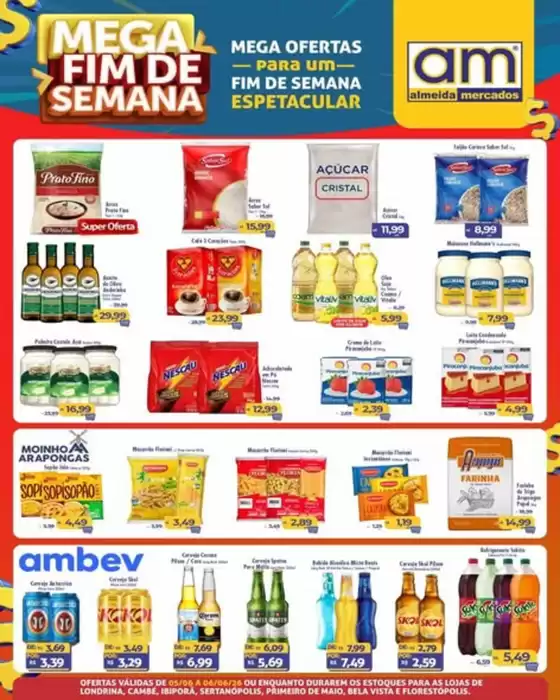 Catálogo Almeida Mercados | Mega Fim De Semana | 2026-06-05T00:00:00.000Z - 2026-06-06T00:00:00.000Z