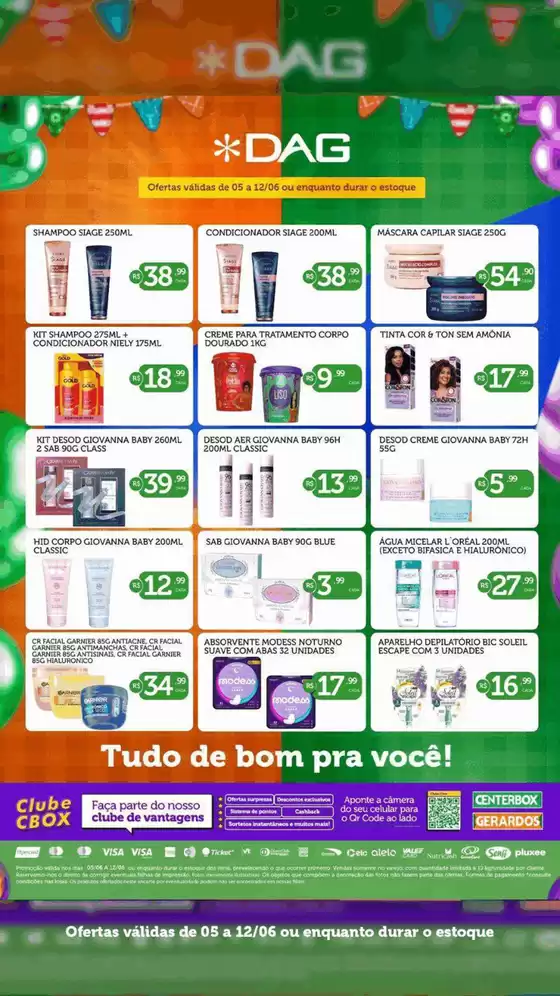 Catálogo CenterBox | CenterBox Aniversário Premiado Com Dsl E Dag | 2026-06-05T00:00:00.000Z - 2026-06-12T00:00:00.000Z