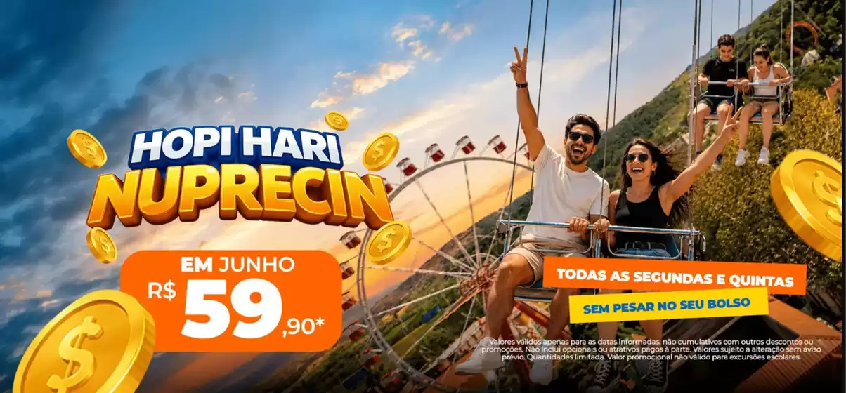Catálogo Hopi Hari | Hopi Hari nuprecin ! | 2026-06-05T00:00:00.000Z - 2026-06-25T00:00:00.000Z