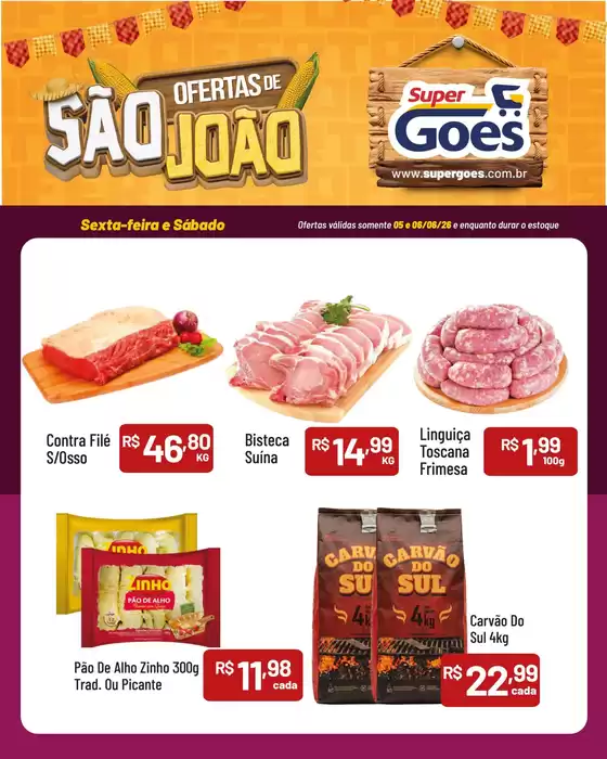 Catálogo Supermercados Goes | Ótima oferta para caçadores de pechinchas | 2026-06-05T00:00:00.000Z - 2026-06-06T00:00:00.000Z