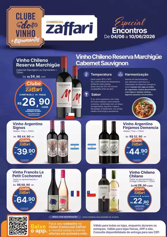Catálogo Comercial Zaffari | CLUBE DO VINHO | 2026-06-04T00:00:00.000Z - 2026-06-10T00:00:00.000Z