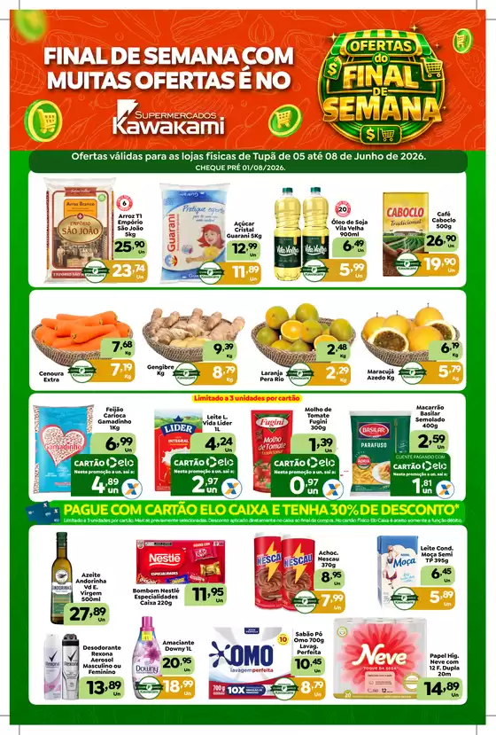 Catálogo Supermercados Kawakami | Ofertas - Tupã | 2026-06-05T00:00:00.000Z - 2026-06-08T00:00:00.000Z