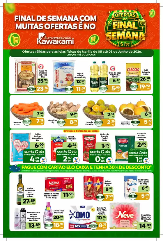 Catálogo Supermercados Kawakami | Ofertas - Marília | 2026-06-05T00:00:00.000Z - 2026-06-08T00:00:00.000Z