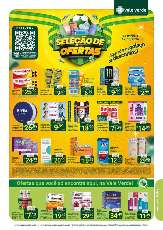 Catálogo Farmácias Vale Verde em Montenegro | Ótima oferta para todos os clientes | 2026-06-04T00:00:00.000Z - 2026-06-17T00:00:00.000Z